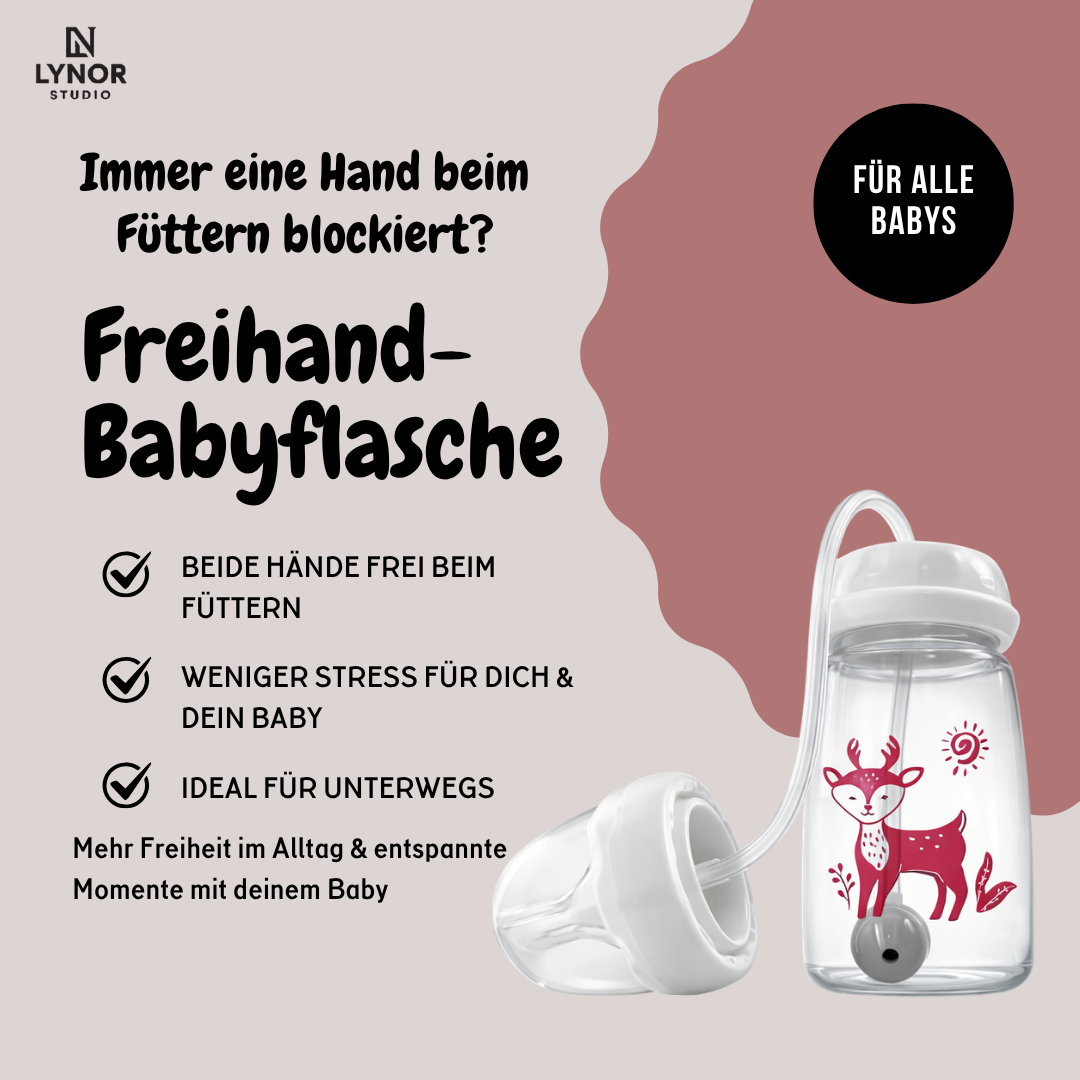Freihand-Babyflasche