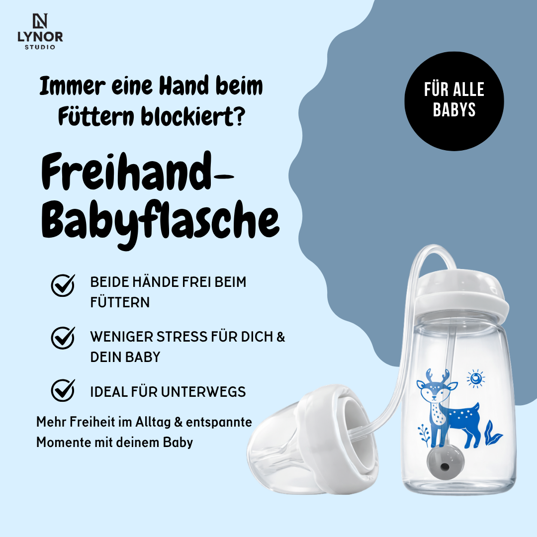 Freihand-Babyflasche